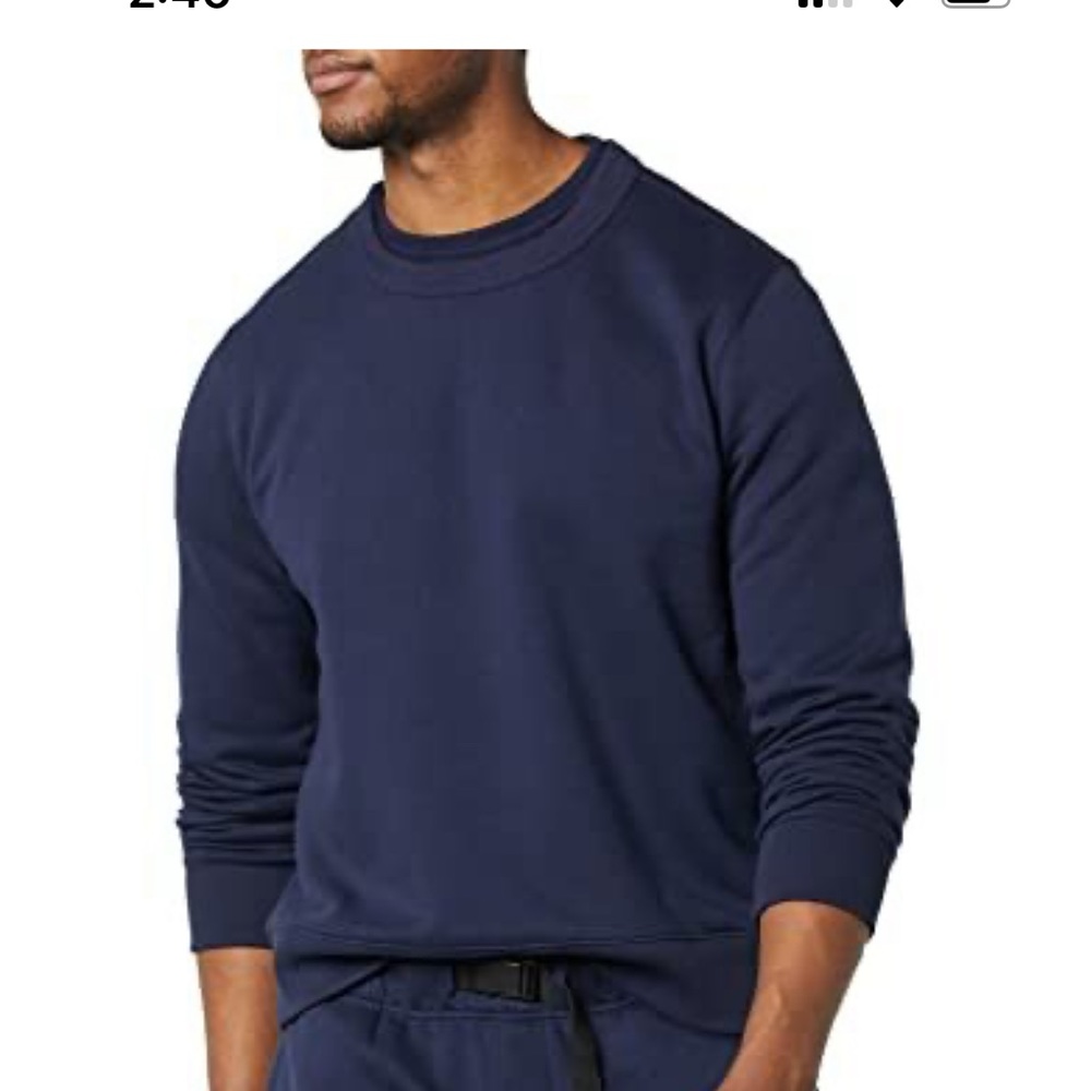 Navy crew neck sweat shirt men’s xxL